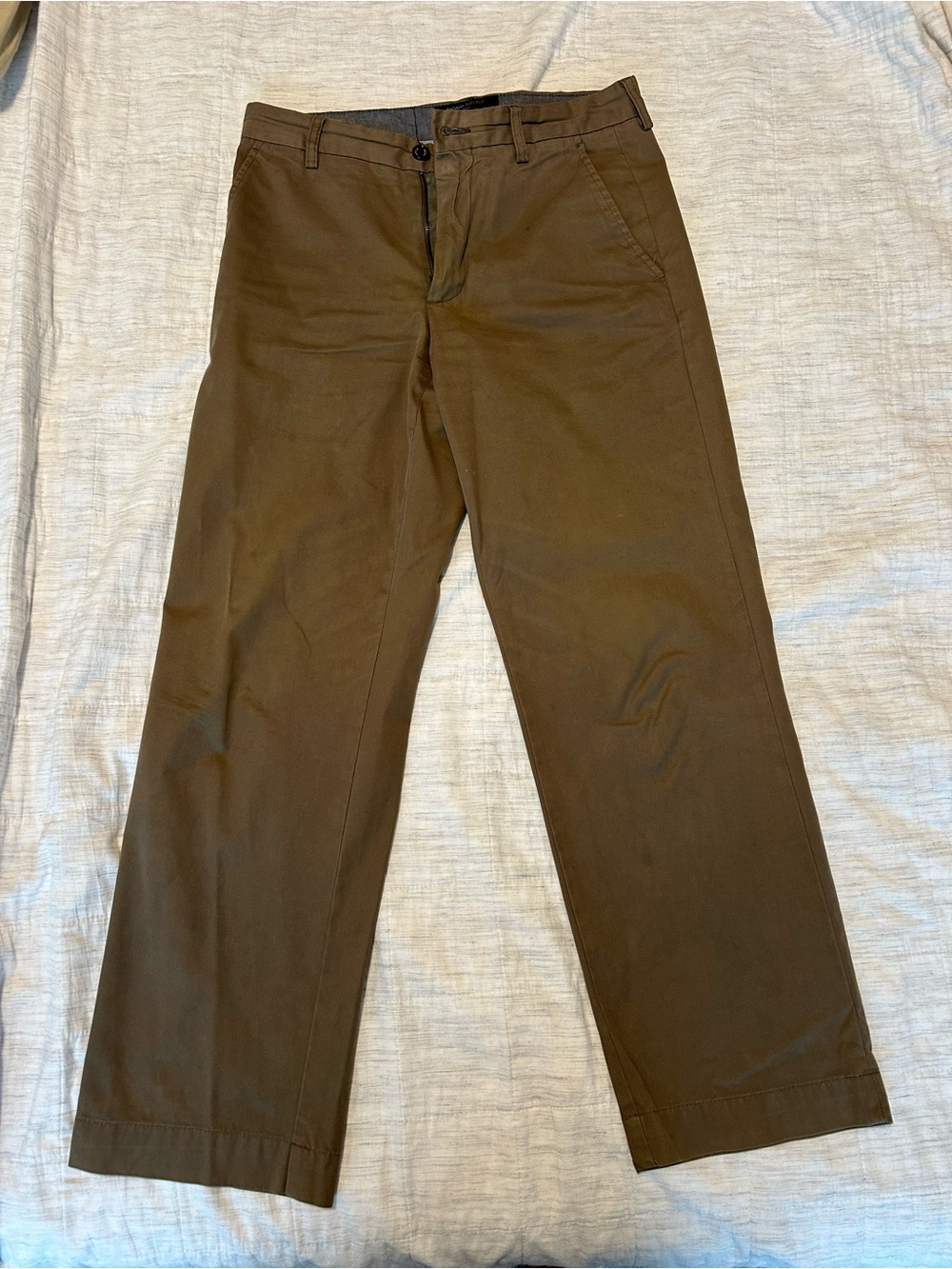 Banana Republic Men's Olive Brown Chino Pants